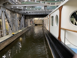 Niederfinow shiplift, Merlijn inside