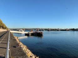 Rhine river, Mainz 