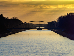 Midland canal sunset