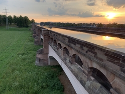 Minden aqueduct sunset