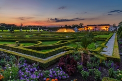 Herrenhausen gardens sunset